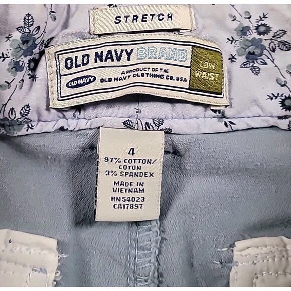 Old Navy Velour Wide Leg Trouser Pants Blue Size 4 Low Rise Y2K Retro GUC - Picture 3 of 8